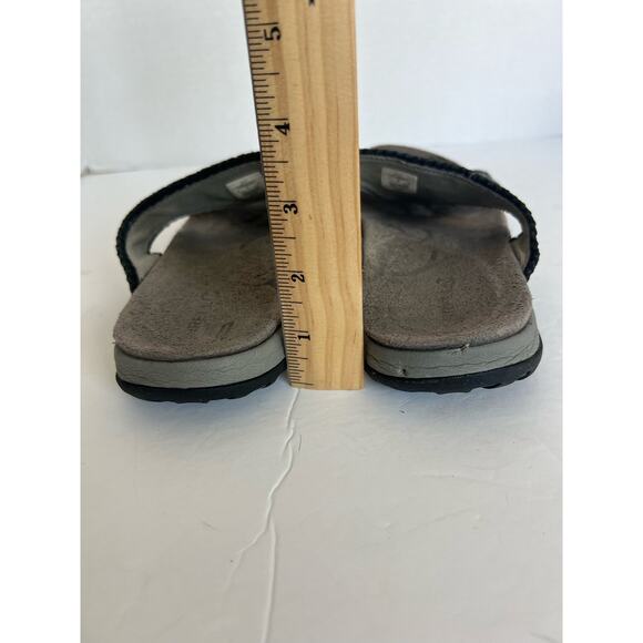 Merrell Black Qform Air Cushion Performance Sandals Strappy Slide Size 8 - Picture 7 of 12